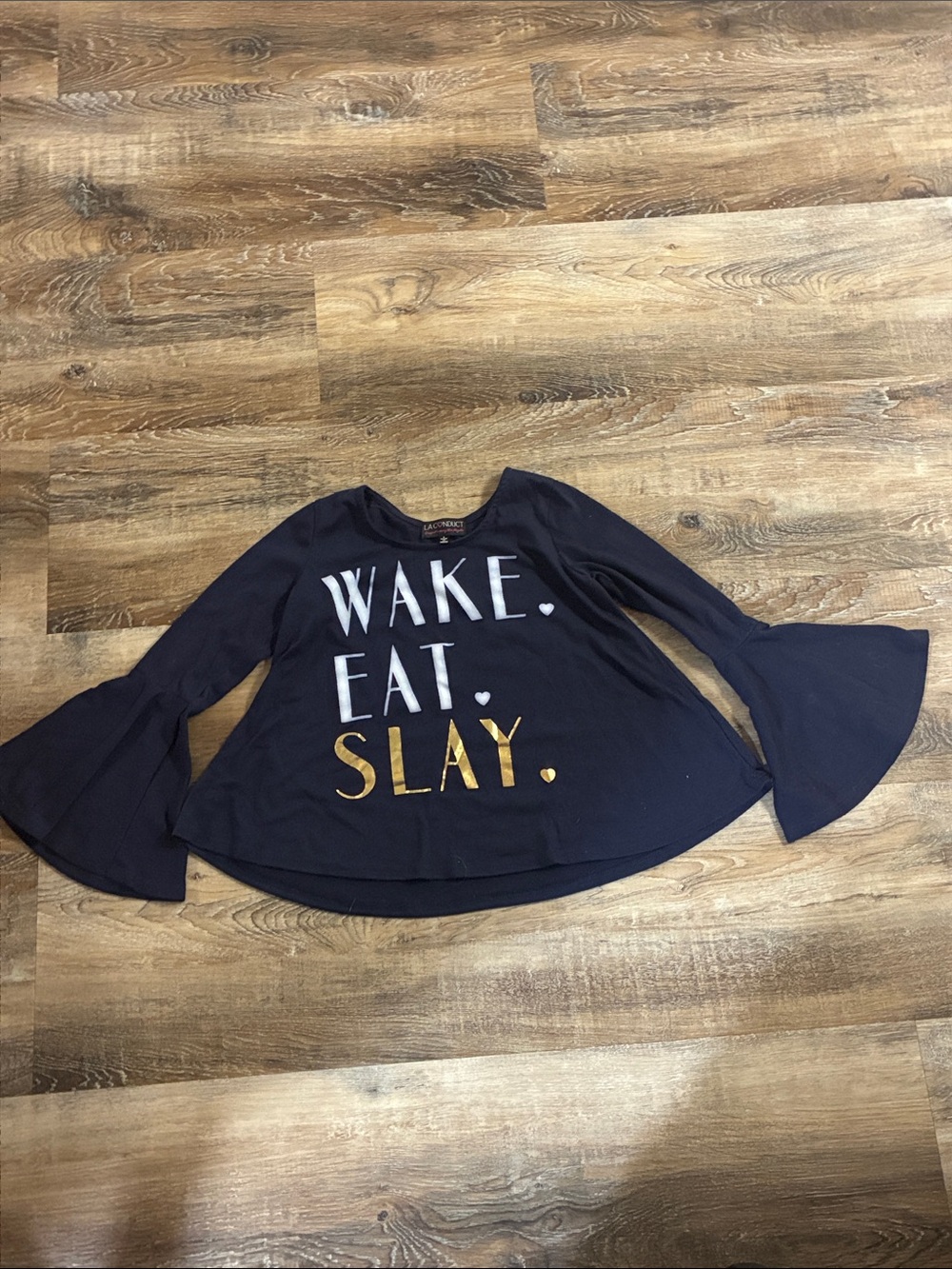 Wake Eat Slay junior girls Small blouse